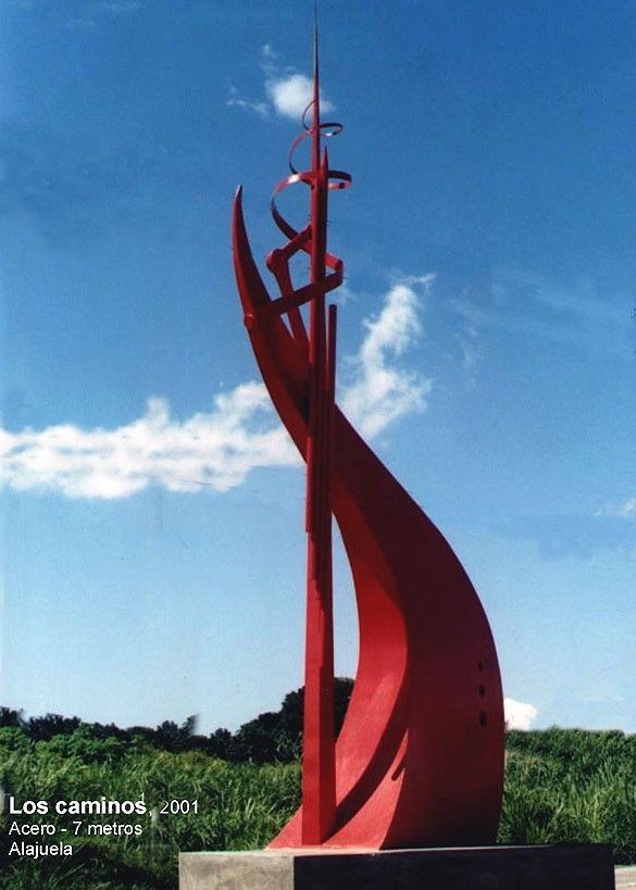 Obra pública / Arte público _ Franklin Zúñiga _ Los Caminos _  La Radial, Alajuela, Costa Rica